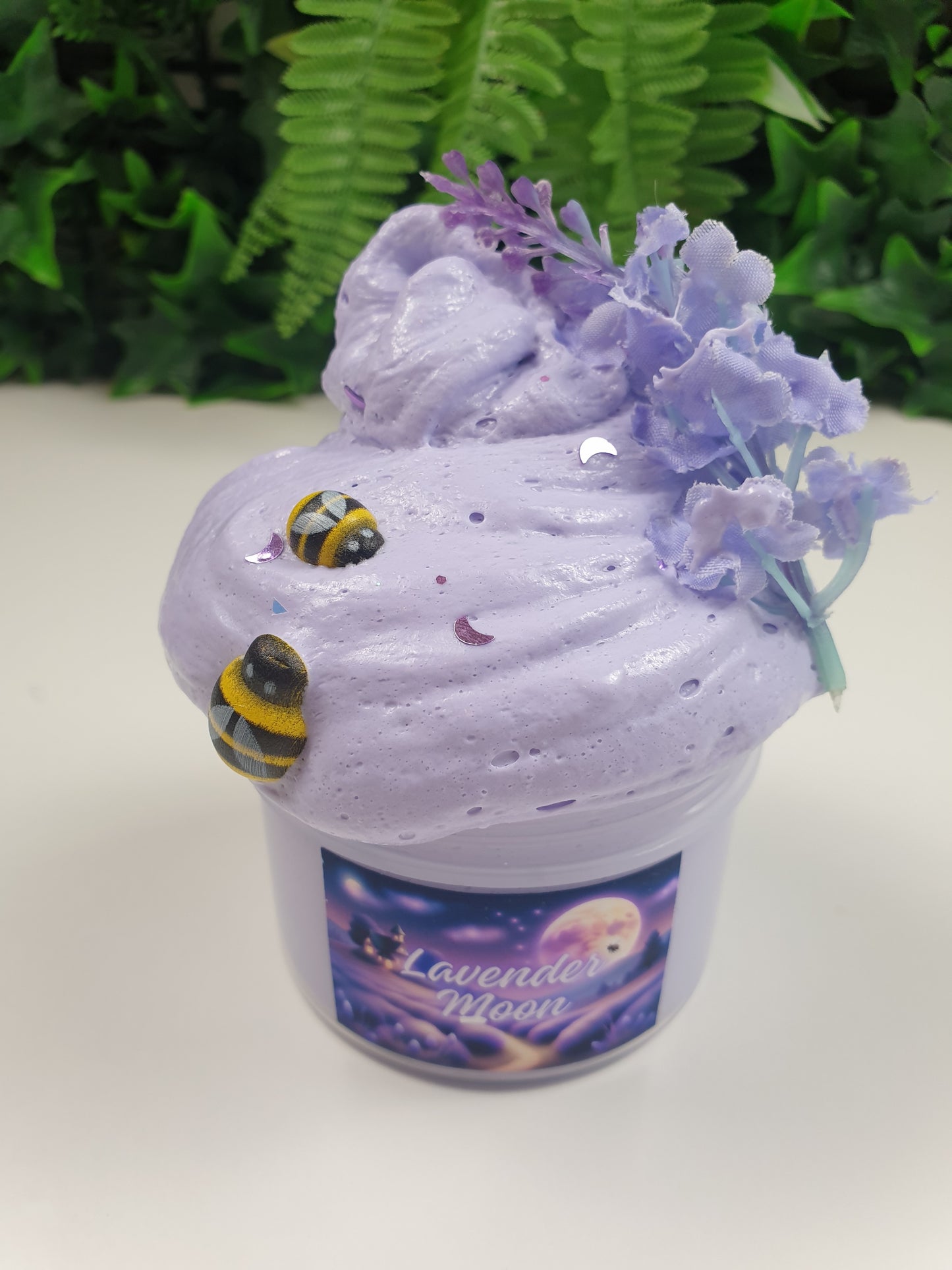 Purple Butter Slime with Lavender and Bees Handmade in Australia