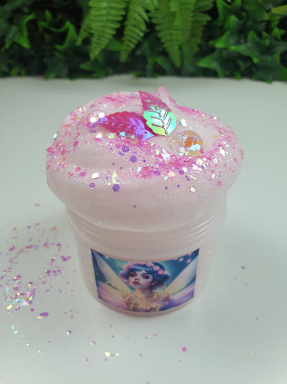 Pink Icee Slime with Sparkles Glitter and Hear Charm Handmade in Australia