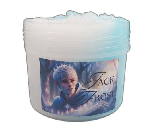 Blue Icee Slime with Snowflakes Stars and Snow Handmade in Australia